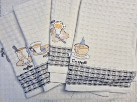 Repasador Nido de Abeja CAFETERIA x6